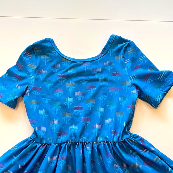 New! Hanukkah theme scatter dress with pockets size 1/2Y - Picture 2 of 3
